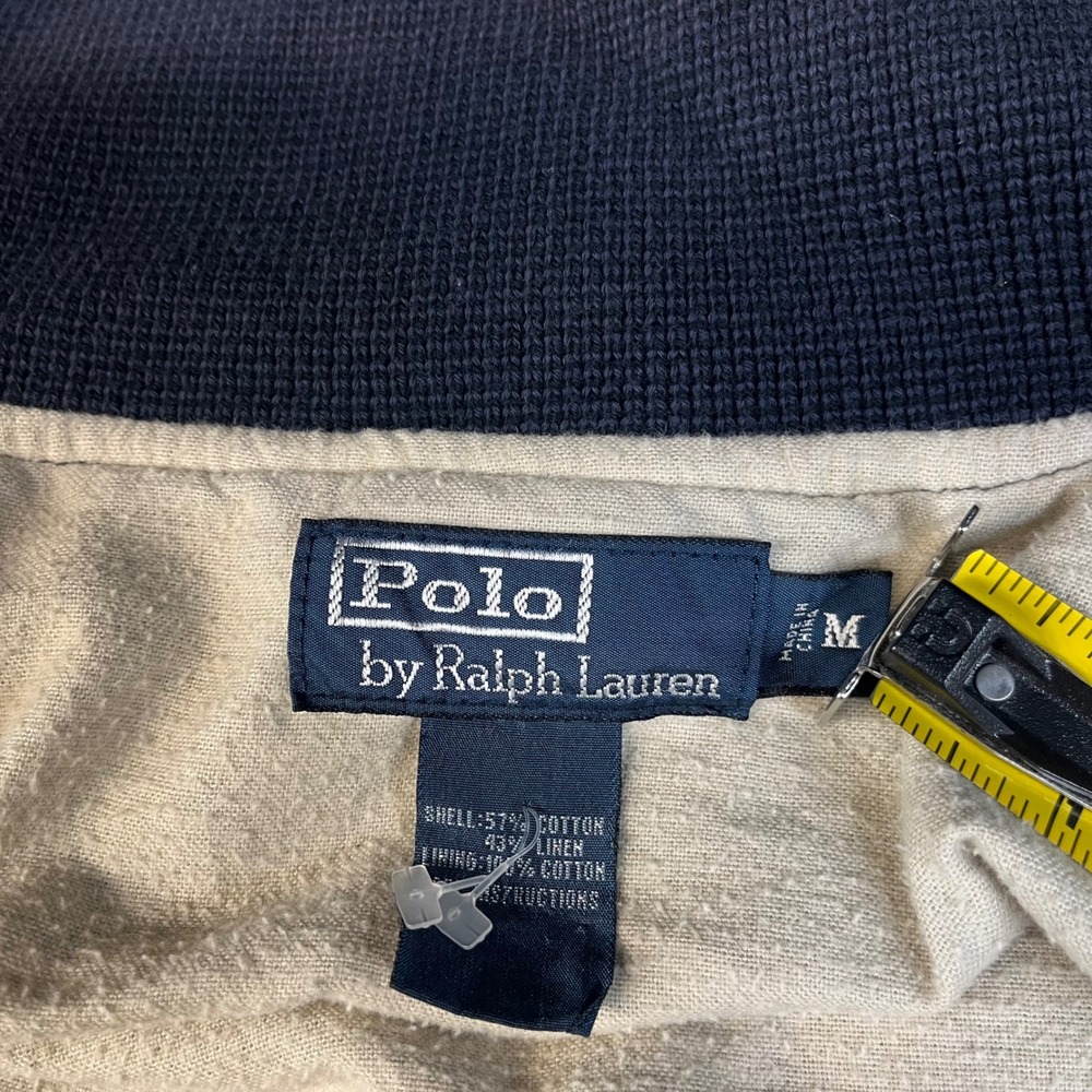 Polo Ralph Lauren Bleecker N.Y.C Letterman Jacket Mens M Navy Blue Varsity - Picture 4 of 15